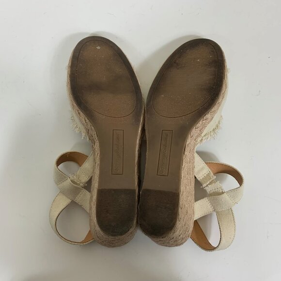 Tommy Bahama Savina Cream EspadrilleWedge Sandals - Size 9.5 - Picture 5 of 7